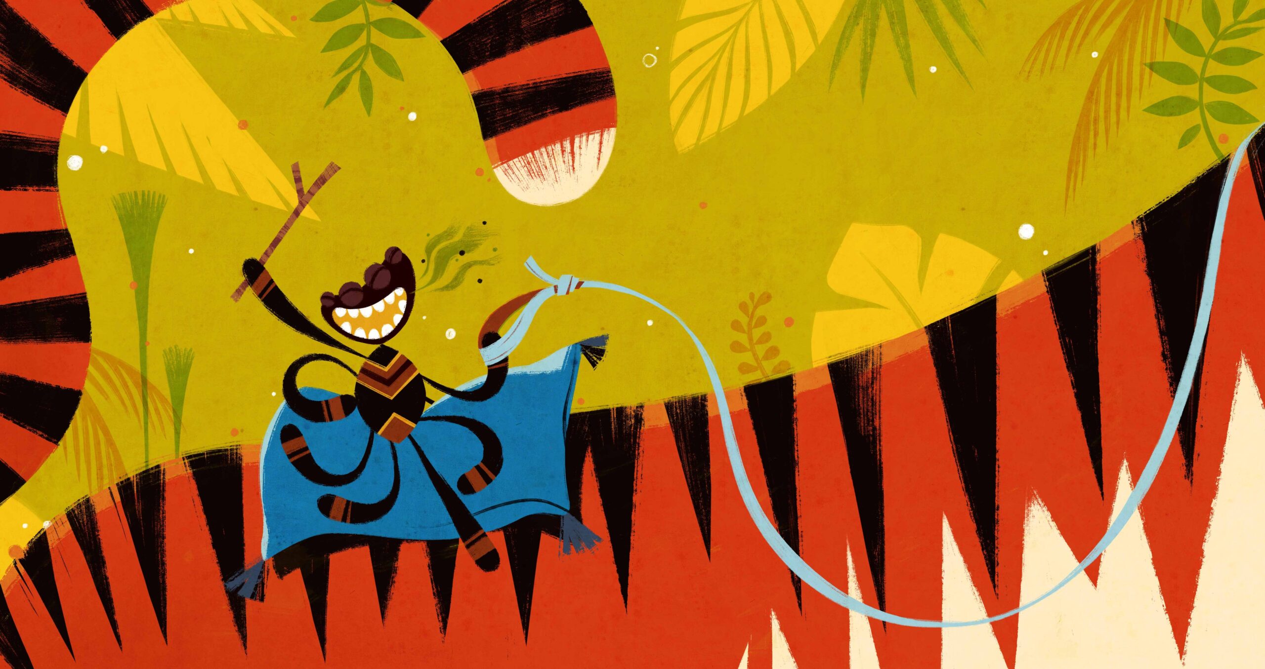 Anansi de spin viert feest! (3+)