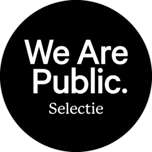 We Are Public Selectie logo zwart